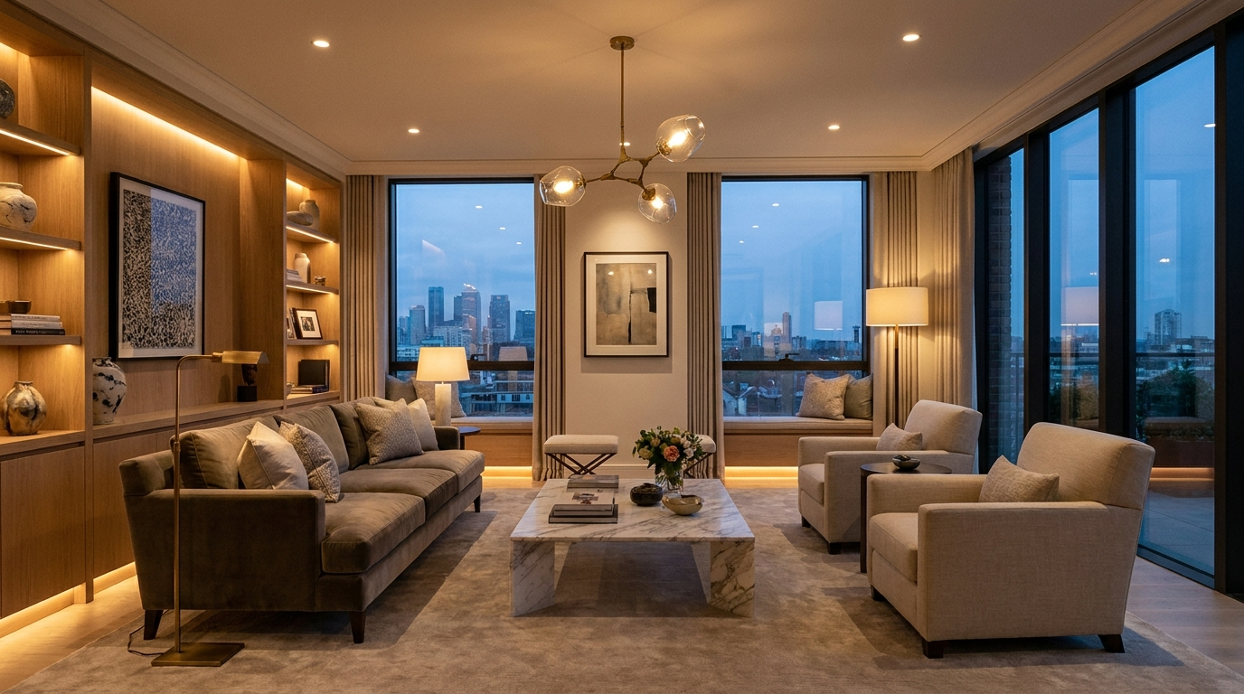 TanDec Electrical Services electrician fitting modern lighting